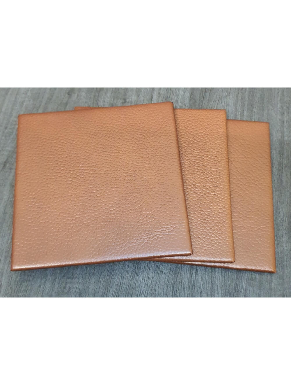 Castagna Shelly Leather Coaster- 10cm Sq (sale item)